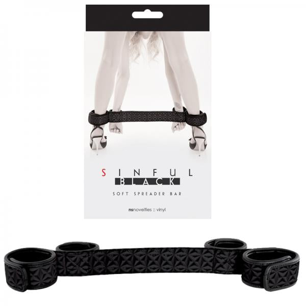 Sinful Soft Spreader Bar Black - The Blissful Gypsy -