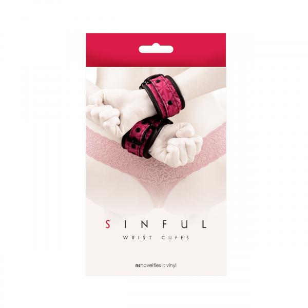 Sinful Wrist Cuffs Pink - The Blissful Gypsy -