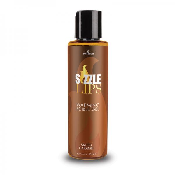 Sizzle Lips Salted Caramel Warming Gel 4.2oz Bottle - The Blissful Gypsy -