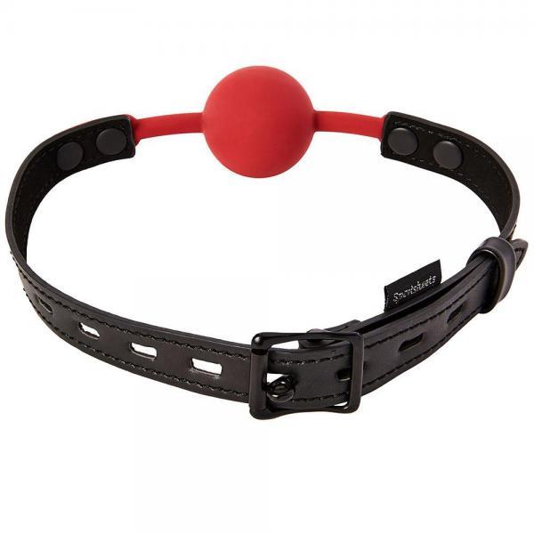 Sportsheets Saffron Ball Gag Black Red - The Blissful Gypsy -