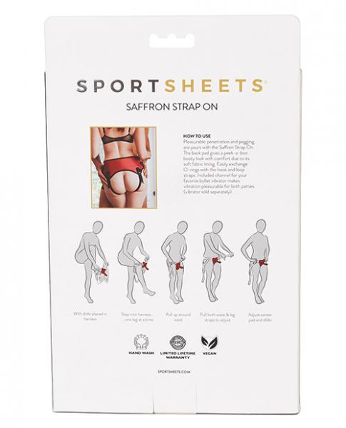 Sportsheets Saffron Strap On Black Red O/S - The Blissful Gypsy -
