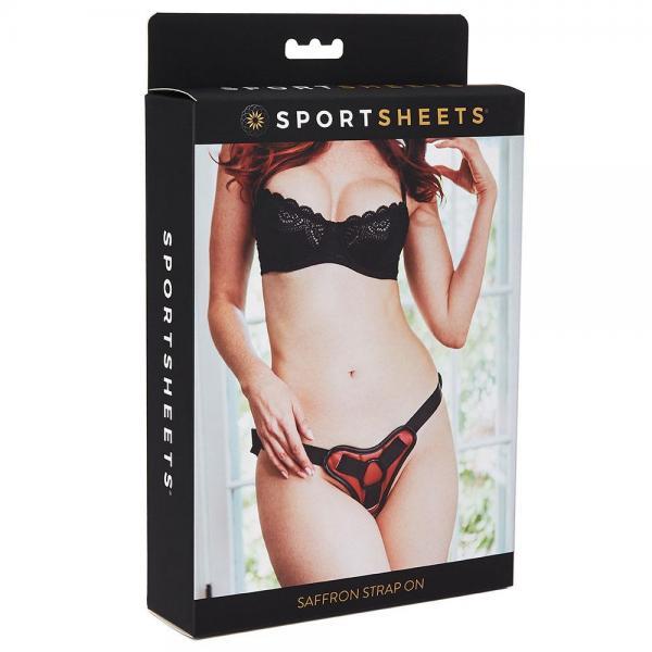 Sportsheets Saffron Strap On Black Red O/S - The Blissful Gypsy -