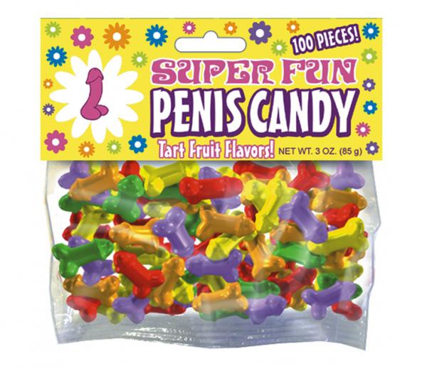 Super Fun Penis Candy 100 Pieces Fruit Flavors 3oz - The Blissful Gypsy -