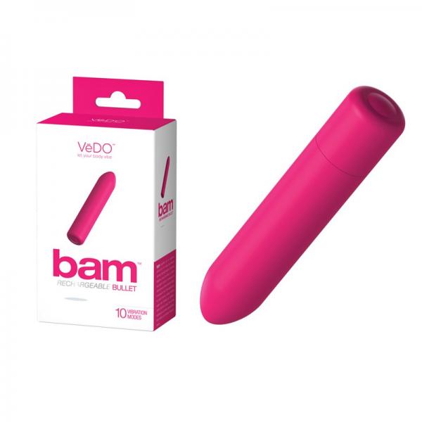 Vedo Bam Rechargeable Bullet - Foxy Pink - The Blissful Gypsy -