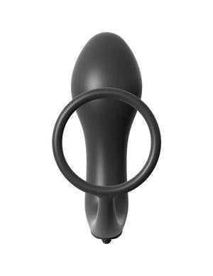 Anal Fantasy Ass Gasm Cockring Vibrating Plug Black - The Blissful Gypsy - 