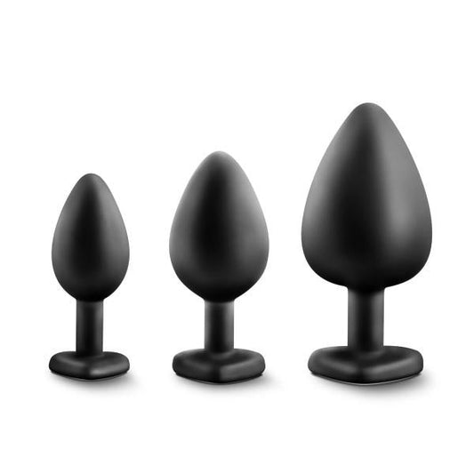 Bling Plugs Training Kit Black with Rainbow Gems - The Blissful Gypsy - 