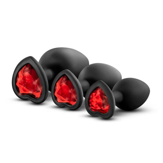 Bling Plugs Training Kit Black with Red Gems - The Blissful Gypsy - 