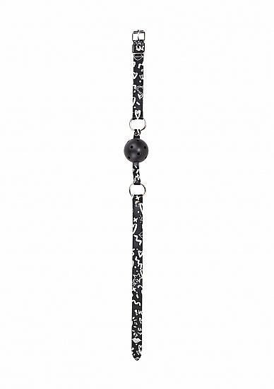 Breathable Ball Gag Love Street Art Fashion Black - The Blissful Gypsy - 
