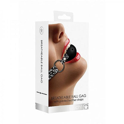 Breathable Ball Gag Love Street Art Fashion Black - The Blissful Gypsy - 