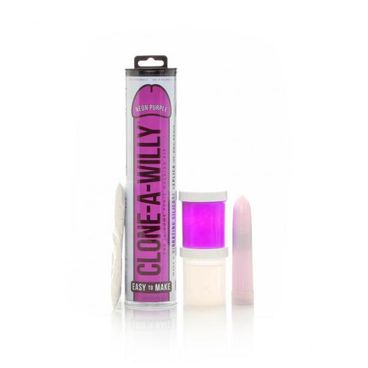Clone A Willy Kit Vibrating Neon Purple - The Blissful Gypsy - 