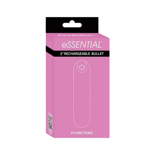 Essential Bullet 9 Function Usb Rechargeable Cord And Case Included Water-resistant Pink - The Blissful Gypsy - 