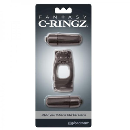 Fantasy C-Ringz Duo Vibrating Super Ring Black - The Blissful Gypsy - 
