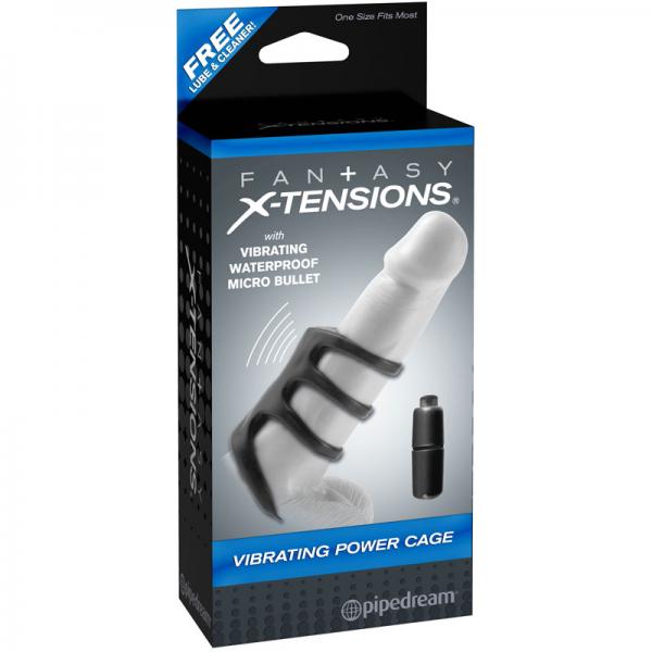 Fantasy X-Tensions Vibrating Power Cage Black - The Blissful Gypsy - 