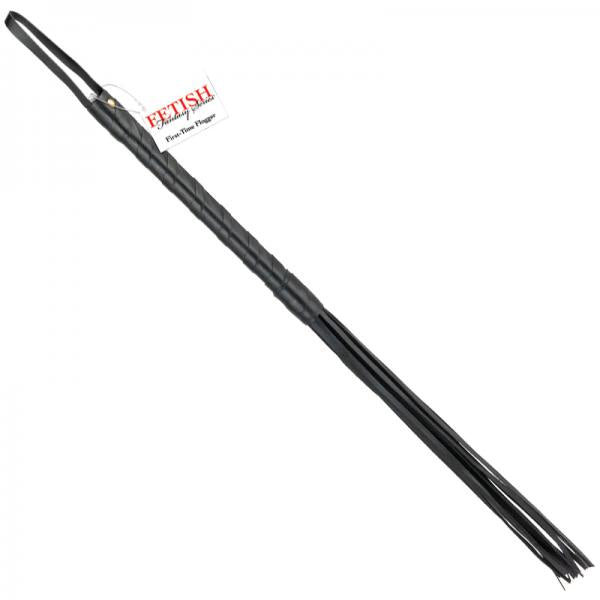 Fetish Fantasy First Time Flogger Black 20 Inches - The Blissful Gypsy - 