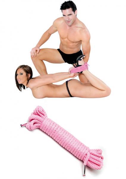 Fetish Fantasy Japanese Silk Rope Pink 35 feet - The Blissful Gypsy - 