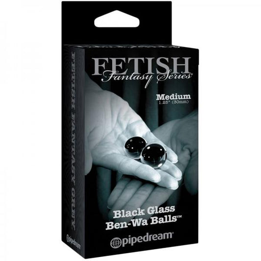 Fetish Fantasy Ltd. Ed. Medium Black Glass Ben-wa Balls - The Blissful Gypsy - 