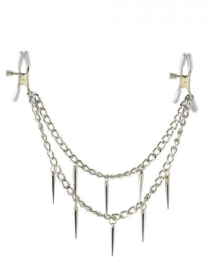 Fetish Fantasy Rock Hard Nipple Clamps Silver - The Blissful Gypsy - 