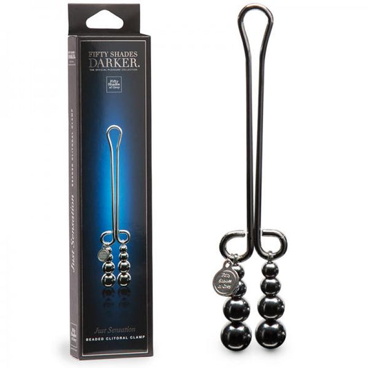 Fifty Shades Darker Just Sensation Beaded Clitoral Clamp - The Blissful Gypsy - 