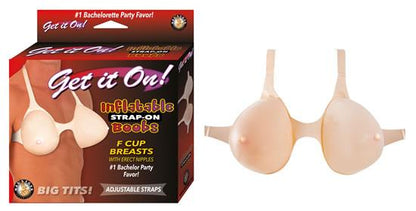 Get It On Inflatable Strap On Boobs Beige - The Blissful Gypsy - 