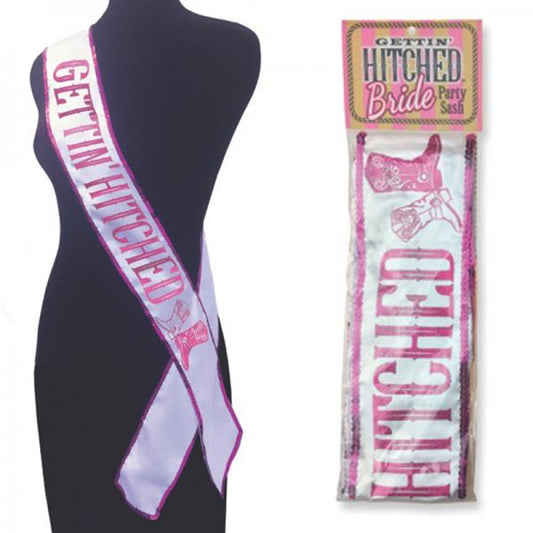 Gettin Hitched Bride Party Sash - The Blissful Gypsy -