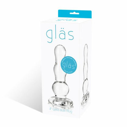 Glass Butt Plug 4 Inches Clear - The Blissful Gypsy - 