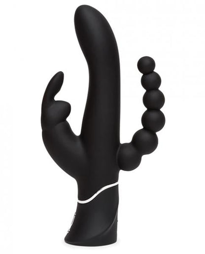 Happy Rabbit Triple Curve Black Vibrator - The Blissful Gypsy - 