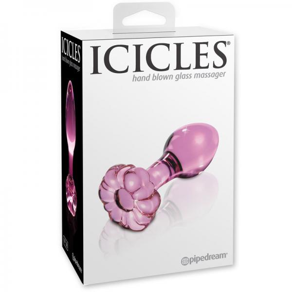 Icicles No 48 Pink Glass Butt Plug - The Blissful Gypsy - 