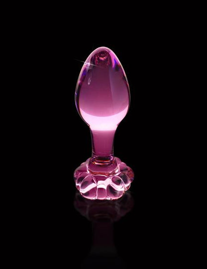Icicles No 48 Pink Glass Butt Plug - The Blissful Gypsy - 