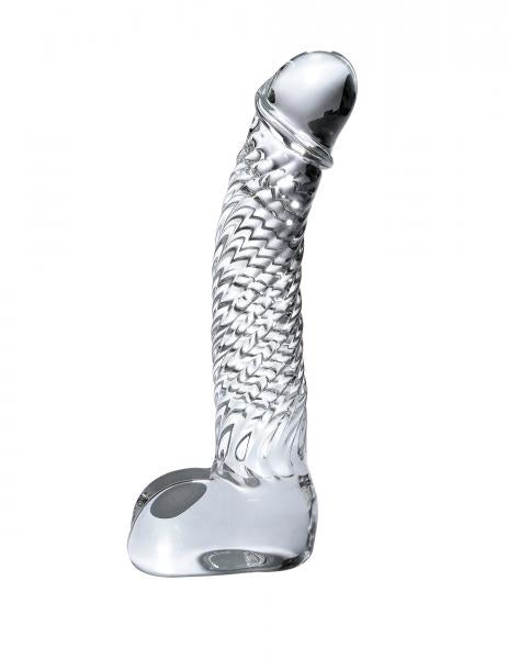 Icicles No 61 Clear Glass Realistic Dildo - The Blissful Gypsy - 