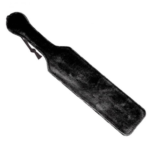 Leather Paddle With Black Fur - The Blissful Gypsy -