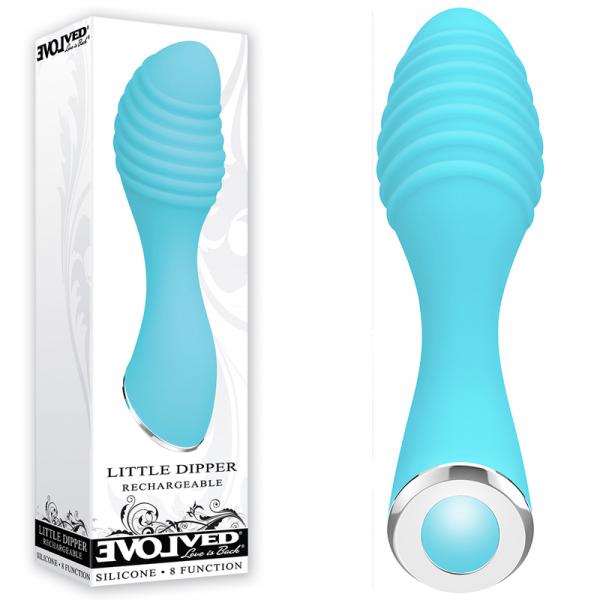 Little Dipper Blue Silicone Rechargeable Vibrator - The Blissful Gypsy - 