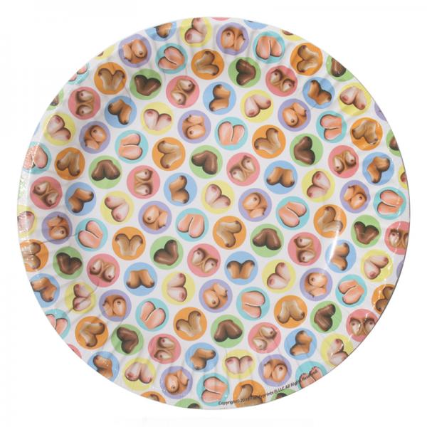Mini Boob Plates 8 Pack Of 7 inches Plate - The Blissful Gypsy - 