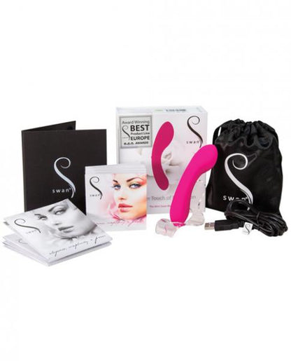 Mini Swan Wand 4.75 inches Pink Vibrator - The Blissful Gypsy - 