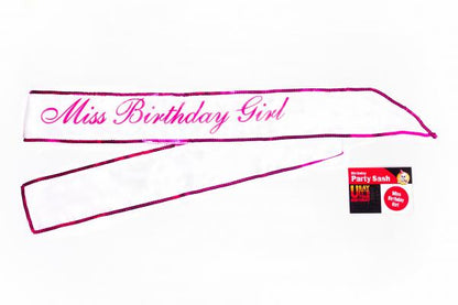 Miss Birthday Girl Sash - The Blissful Gypsy - 