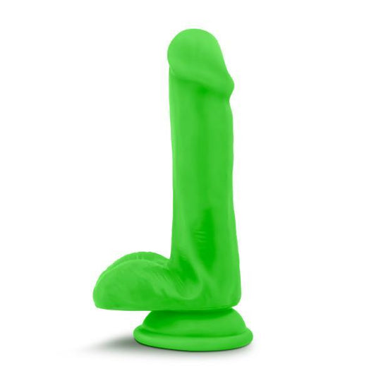 Neo Elite 6 inches Silicone Dual Density Cock, Balls Green - The Blissful Gypsy - 