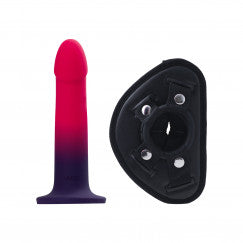 Duo Semi-Realistic Dildo With Harness