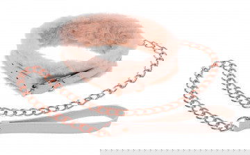 Peaches ‘N Creame Fur Collar and Leash - Pink - The Blissful Gypsy - 