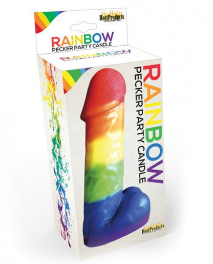 Rainbow Pecker Party Candle 7 inches - The Blissful Gypsy - 