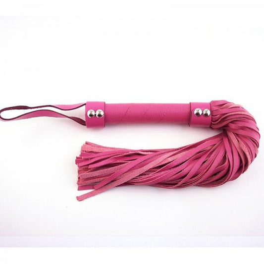 Rouge H-style Leather Flogger Pink - The Blissful Gypsy - 