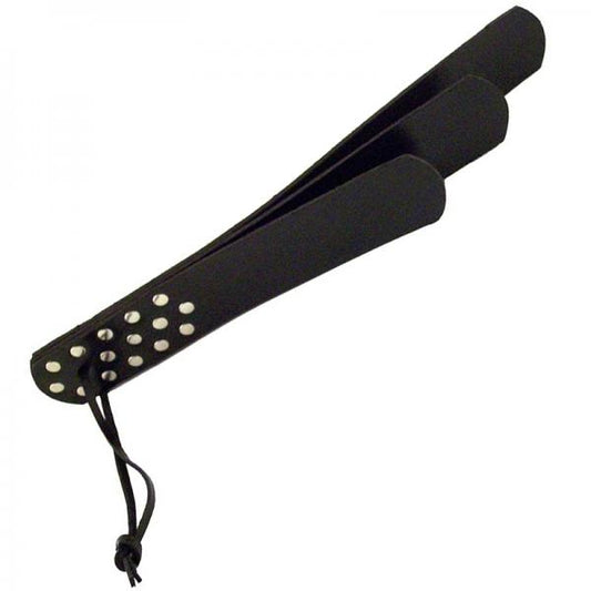 Rouge Leather Three Straps Paddle Black - The Blissful Gypsy - 