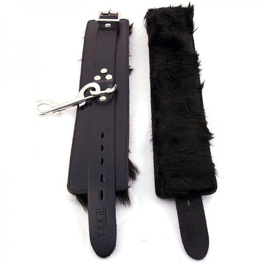 Rouge Wrist Cuffs, Fur Black - The Blissful Gypsy - 