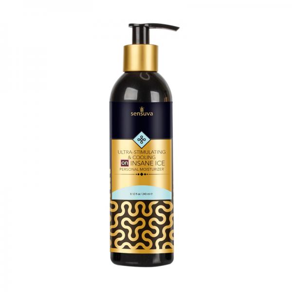Sensuva Ultra-stimulating On Insane Ice Personal Moisturizer 8 Fl. Oz. Bottle - The Blissful Gypsy - 