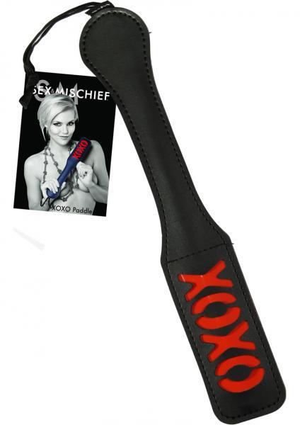 Sex and Mischief XOXO Paddle Black - The Blissful Gypsy - 