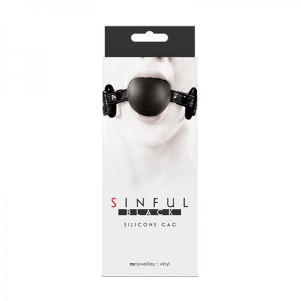 Sinful Soft Silicone Gag Black - The Blissful Gypsy - 