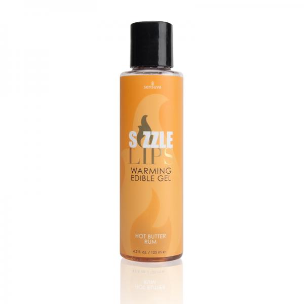 Sizzle Lips Edible Warming Gel Butter Rum 4.2oz - The Blissful Gypsy - 