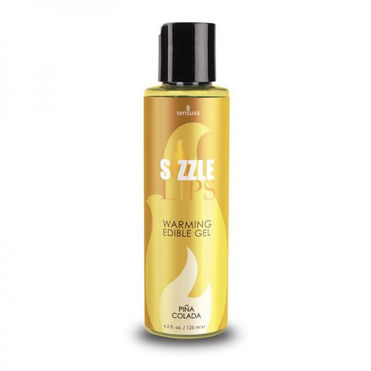 Sizzle Lips Pia Colada Warming Gel 4.2oz Bottle - The Blissful Gypsy - 
