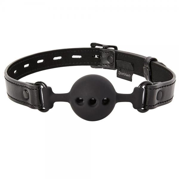 Sportsheets Saffron Breathable Ball Gag Black O/S - The Blissful Gypsy - 
