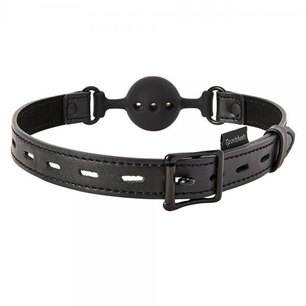 Sportsheets Saffron Breathable Ball Gag Black O/S - The Blissful Gypsy - 