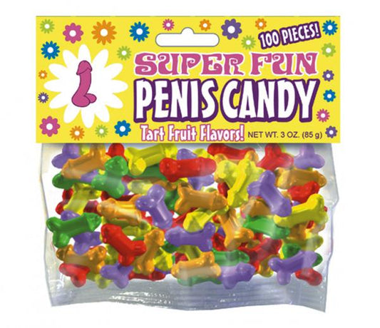 Super Fun Penis Candy 100 Pieces Fruit Flavors 3oz - The Blissful Gypsy - 