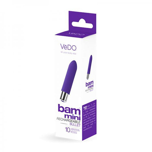 Vedo Bam Mini Rechargeable Bullet Vibe - Indigo - The Blissful Gypsy - 